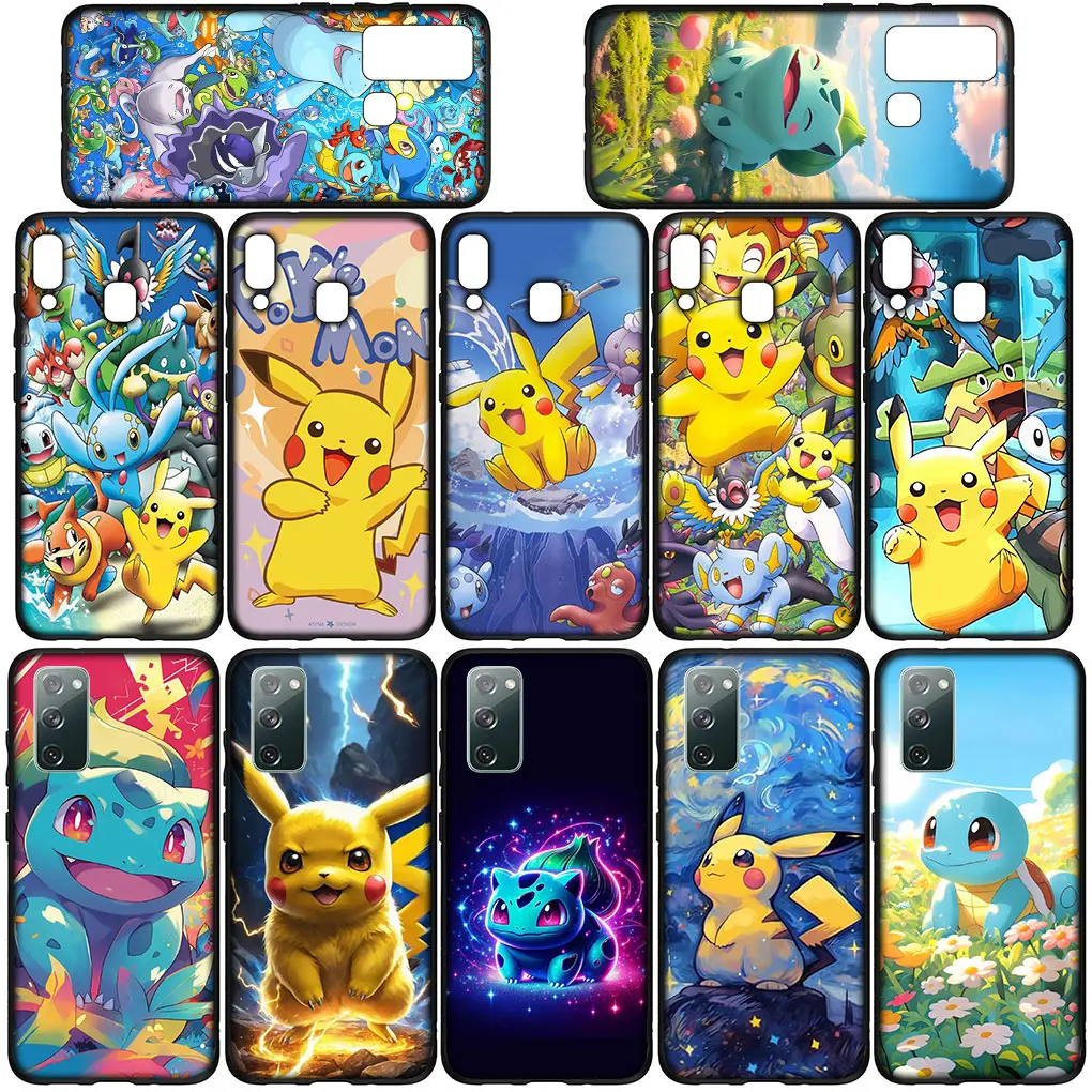 Squirtle P-Pokemons GO P-Pikachus Cover Phone Case for OPPO A17 A15 A16 A53 A79 A96 A95 A94 A74 A78 A58 A38 A57 A77 A40 A80