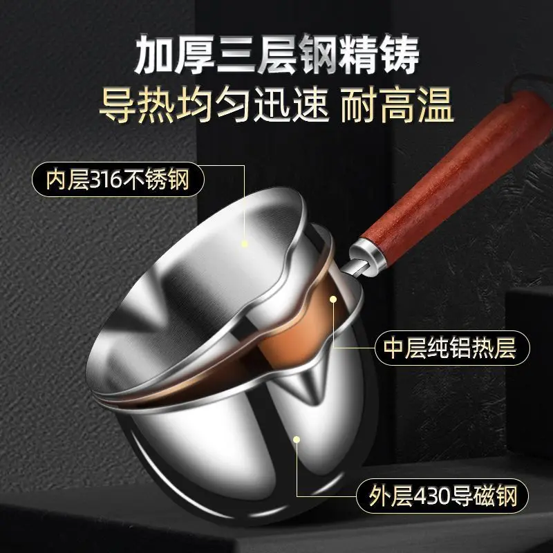 Немецкая 316 кастрюля для брызг масла из нержавеющей стали маленькая Бытовая