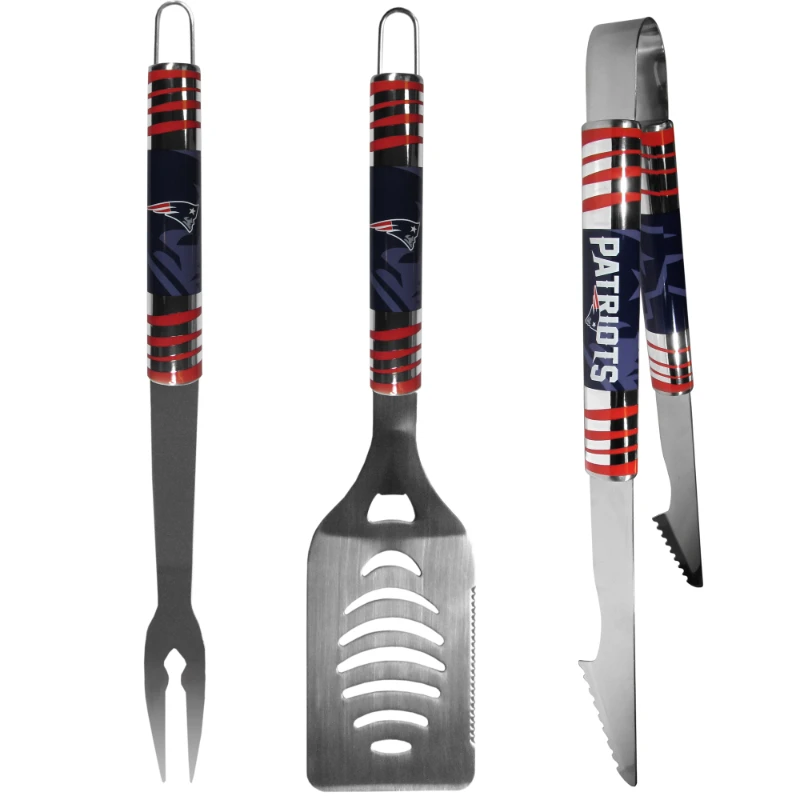 

- NFL 3 Piece Tailgater BBQ Set, England Patriots