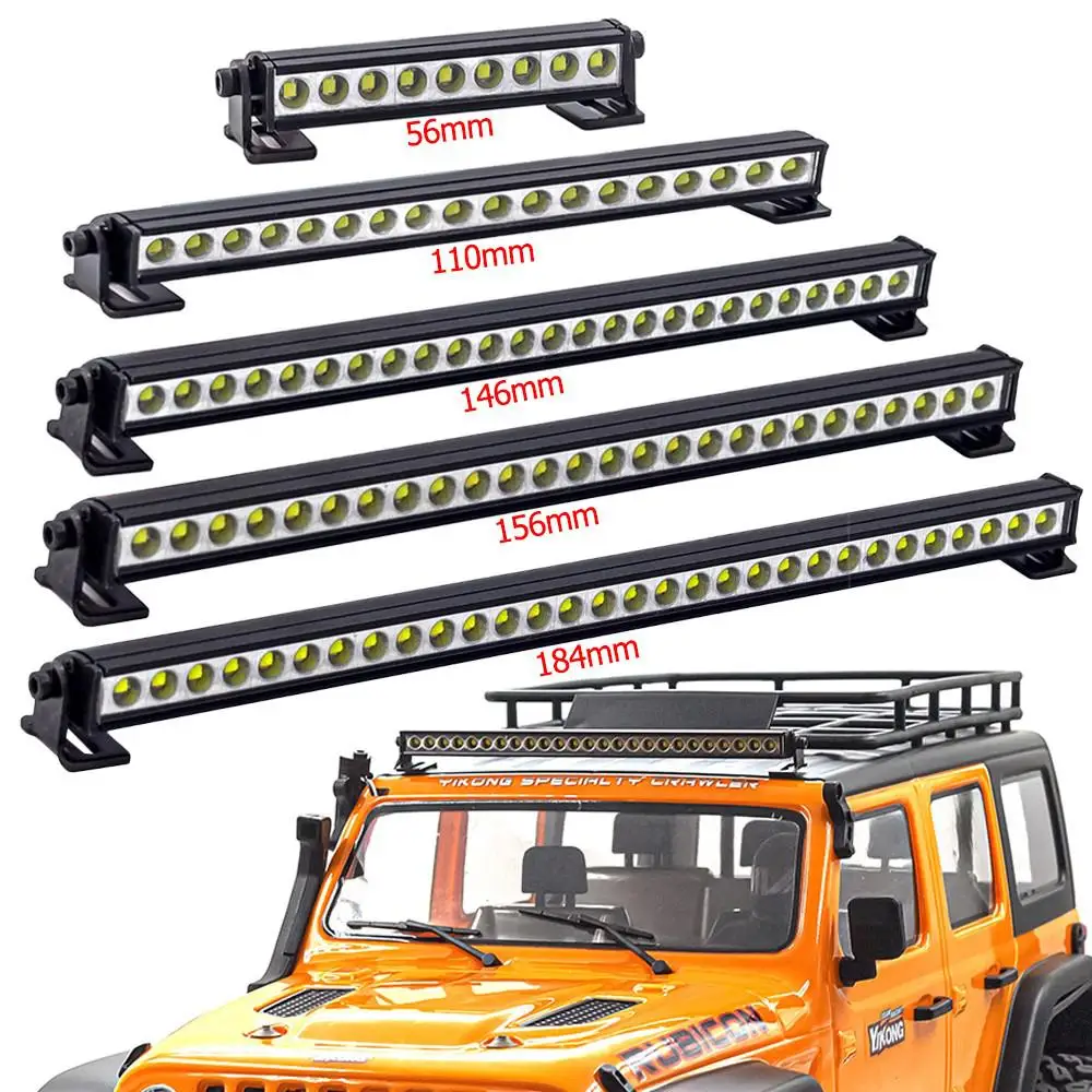 Super Bright LED Light Bar RC Car Roof Lamp for 1/10 RC Crawler Axial Capra SCX10 II 90046 RGT EX86100 TRX6 trx-4 D90