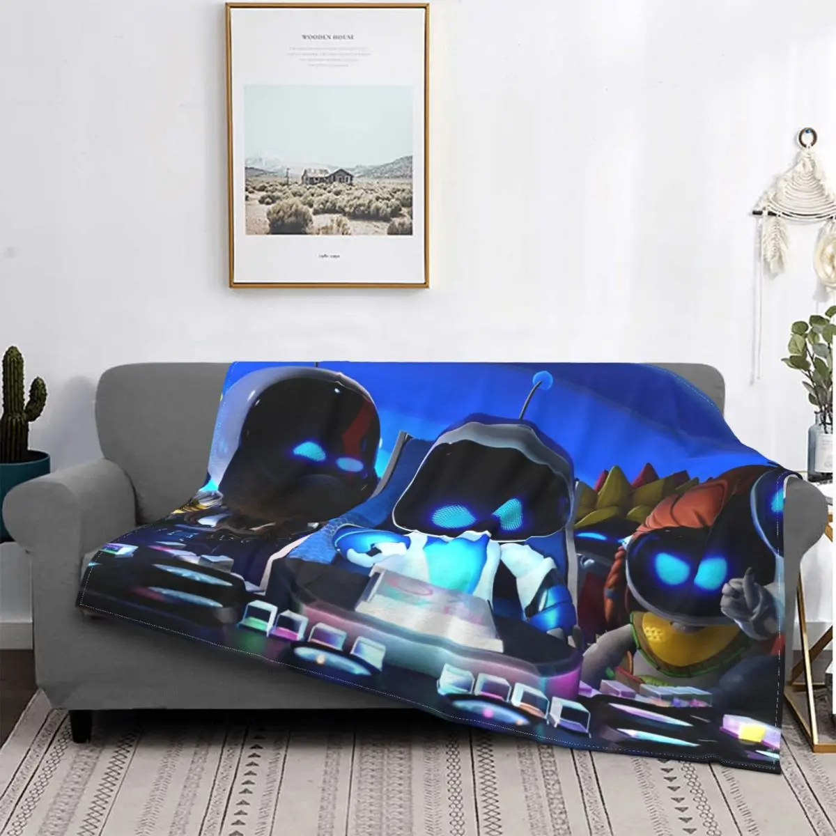 Одеяла Astro Bot Getting Free DLC после запуска флисовое теплое одеяло для видеоигр