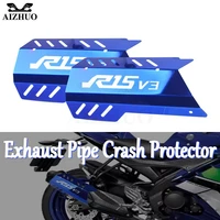 exhaust pipe crash protector for yamaha yzf r15 v3 2017 2018 2019 2020 mt 15 yzfr15 mt motocycle accessories heat shield covers