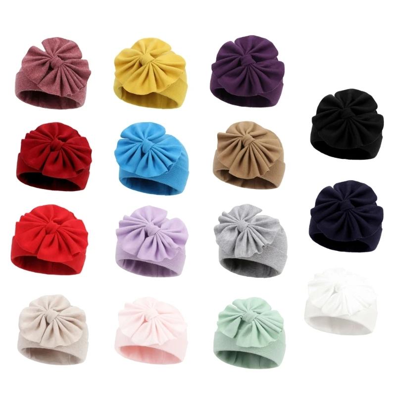 

Baby Spring Hat Infant Beanie Bow Hat Cute Headwear Newborn Photo Shoot Props GXMB