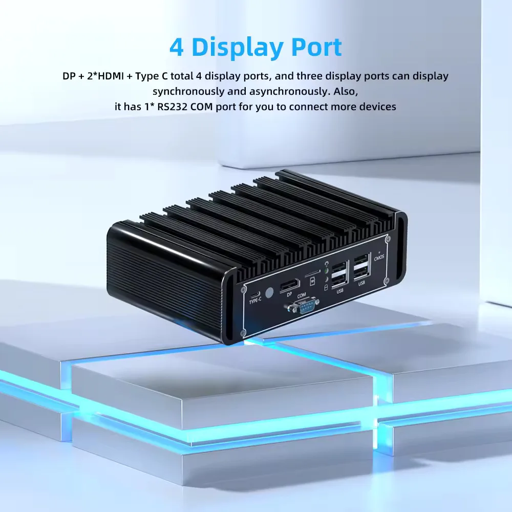 ZXIPC Intel N100 Мини-ПК Компьютер Брандмауэр Мини-настольное оборудование 5 Lan I225 2.5G