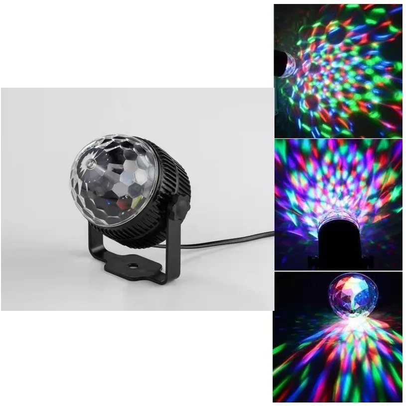 BINFU Home Car лампа диско-шар мини-DJ светильник для вечерние звуковая активация со