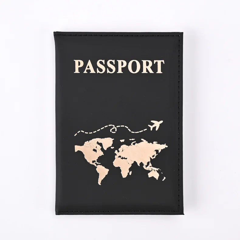 

Обложка для паспорта из искусственной кожи, модный бумажник для карт, легкие дорожные аксессуары для полета для женщин и мужчин, 1 шт.
