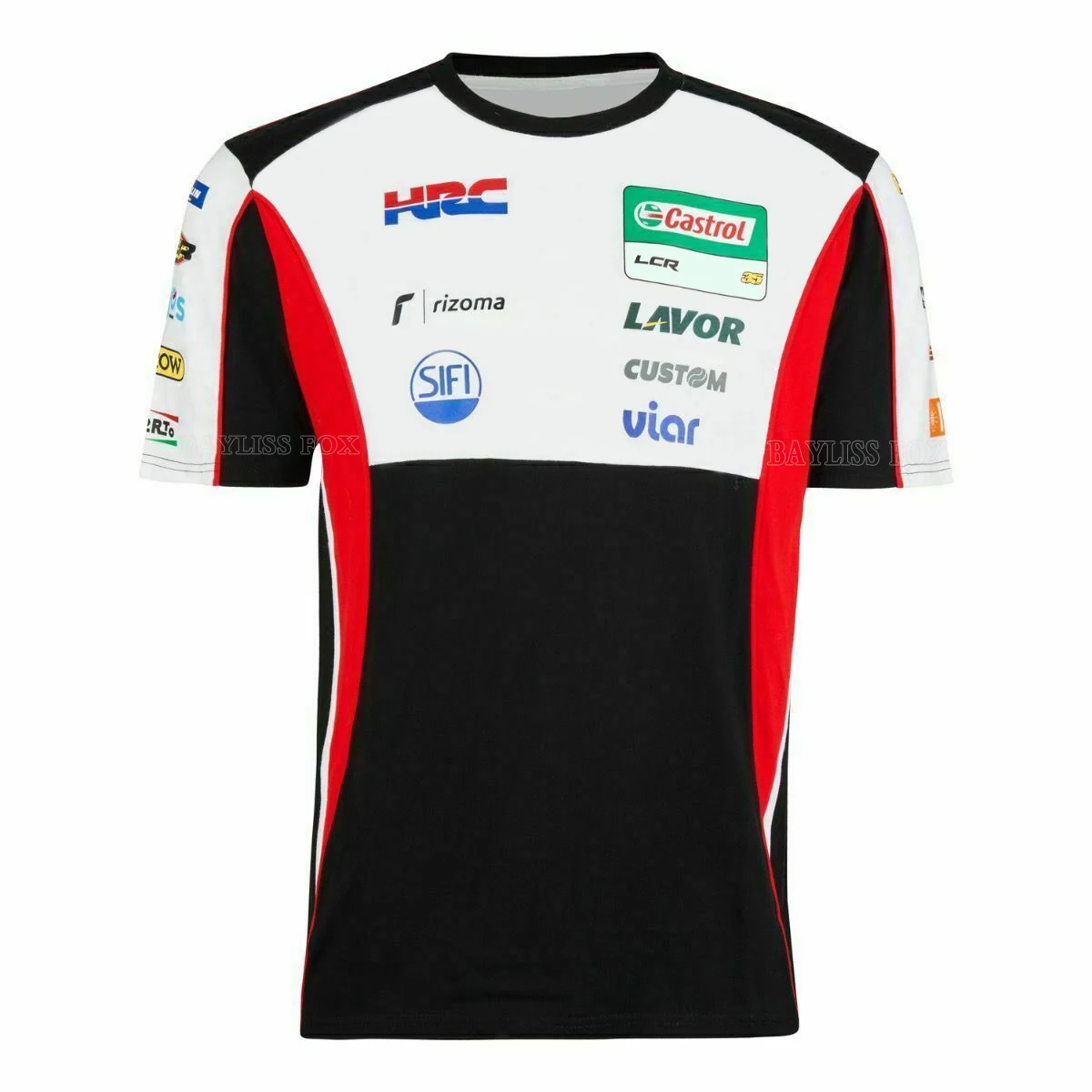 Für Honda LCR HRC Fabrik Racing Team 2021 Moto Motorrad Superbike T-Shirt Männer der Kurzen Schnell Trocknend Atmungs Trikots