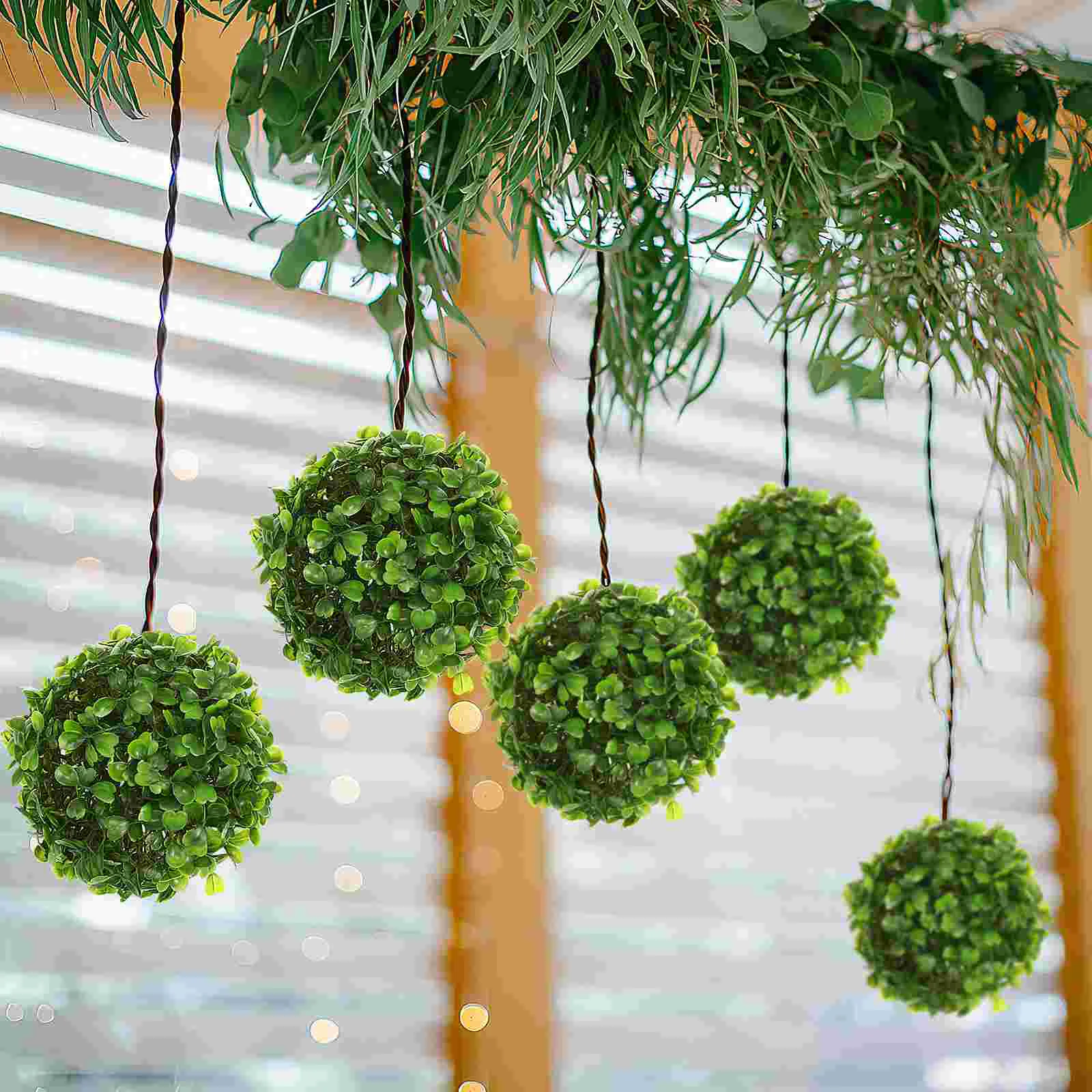 6 шт. аксессуары для растений в горшках креативные травяные шары декор