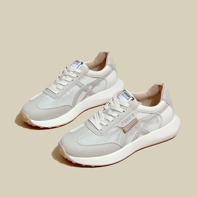 

Designer Women Shoes Unisex Breathable Sport Tennis Female Woman Sneakers Lace-Up Flats Leather Shoes Zapatillas Mujer