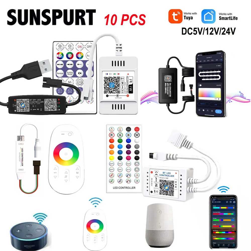 10 шт. WS2812B WS2811 Волшебный дом WiFi RGB пикселей светодиодный контроллер совместимый с