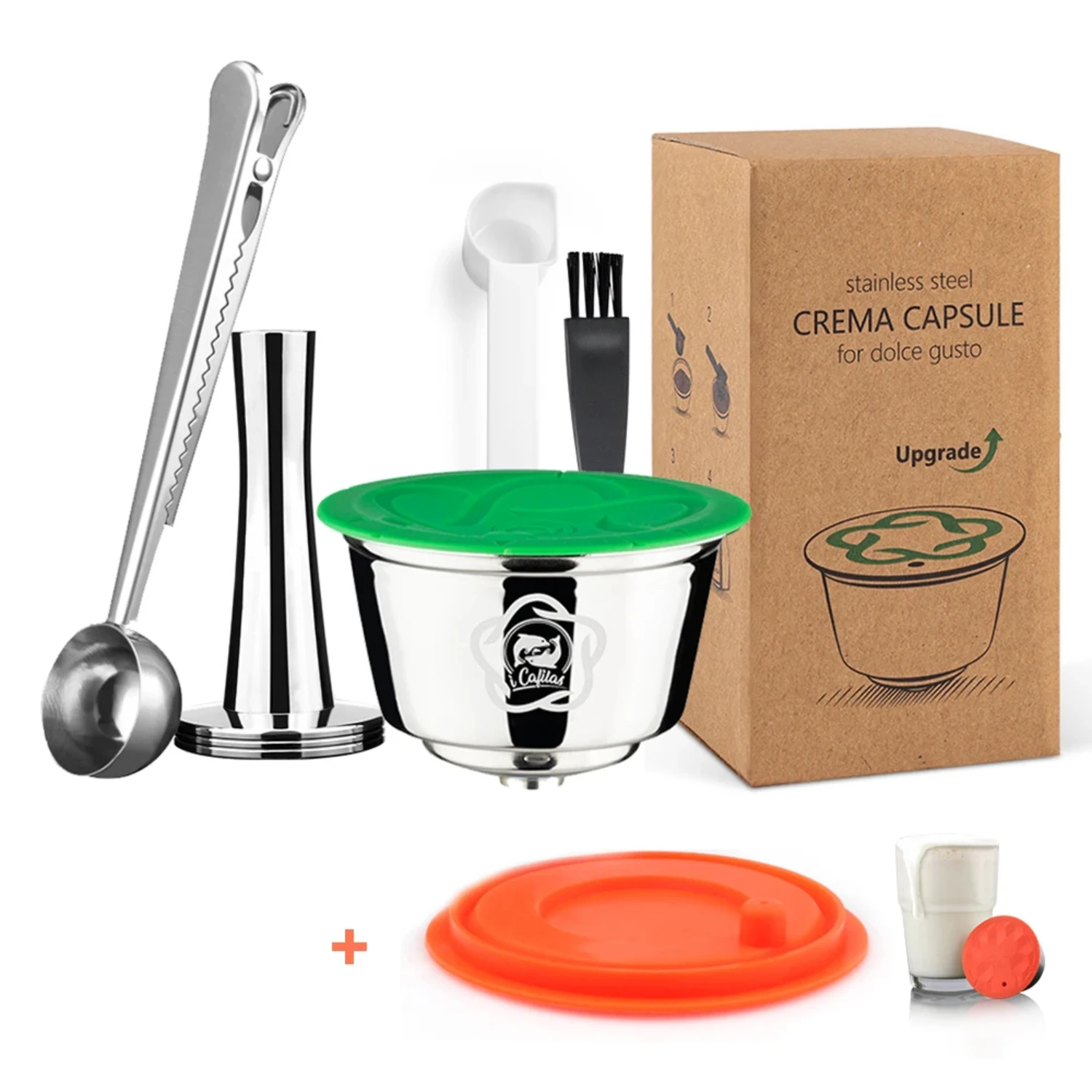 Модернизированная многоразовая кофейная капсула из нержавеющей стали для