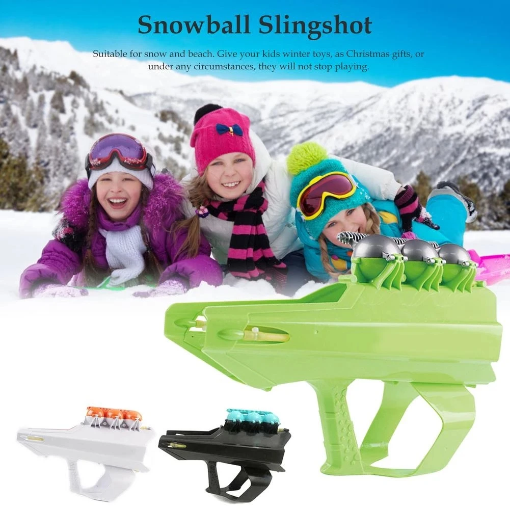 

Snowballs Slingshot Gun Winter Outdoor Snow Ball Launcher Games Toys for Outdoor Sport Children Birthday Christmas Gifts