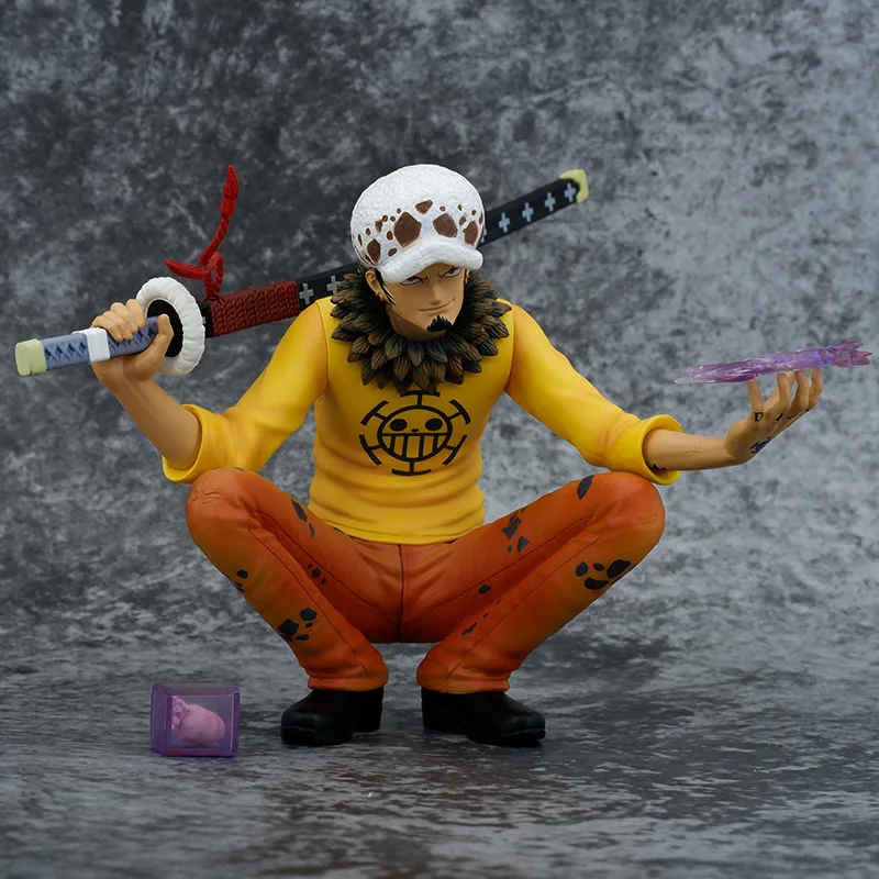 

One Piece Anime Trafalgar Law Combat Edition Battle Damage Boxed Hand Scenes Ornament Model Kids Birthday Toys Kawaii Law Figure