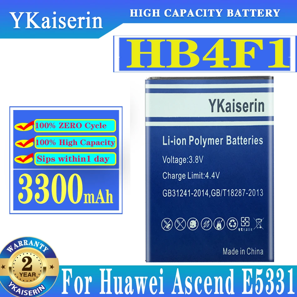 

YKaiserin HB4F1 Battery For Huawei Ascend E5331 EC5321 T8808D G306T C8820 U8230 U9140 U8520 U8520 C8600 U8220 U8800 E5 C8800 E5