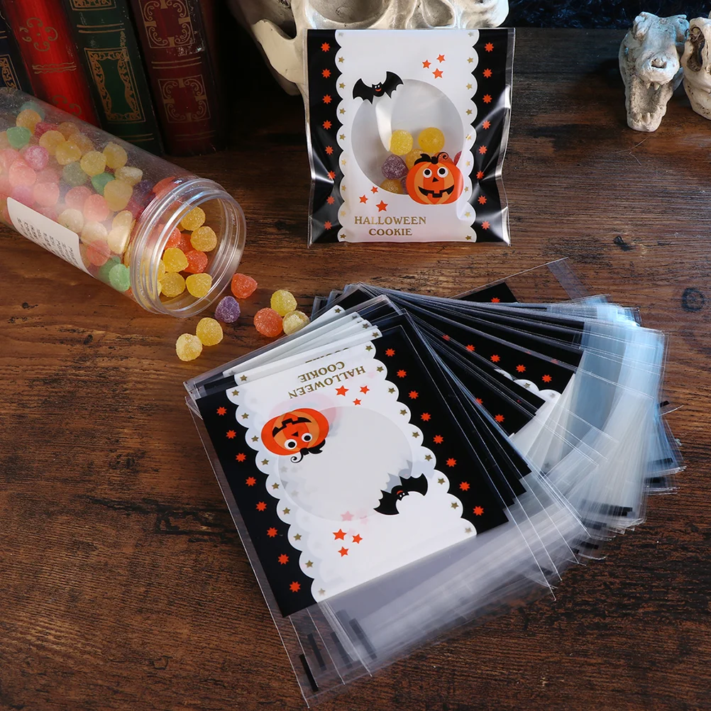 

1 Set Adhesive Treat Bags Clear Biscuit Bags Cookie Bags for Gift Giving Candy Bags for Candy Buffet Chocolate Gift Bags