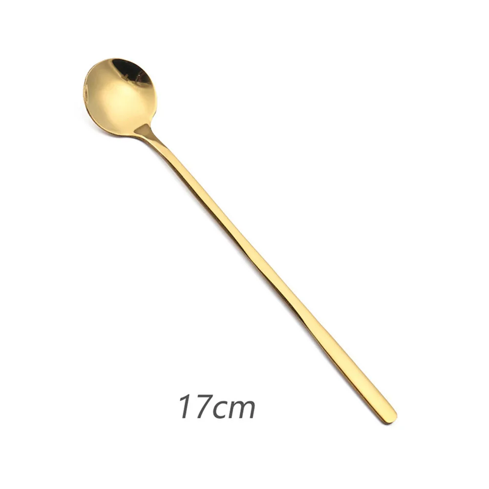 

Brand New Household Supplies Small Round Spoon Storage Corrosion. Durability Gold Resistance To Rust Square Spoon