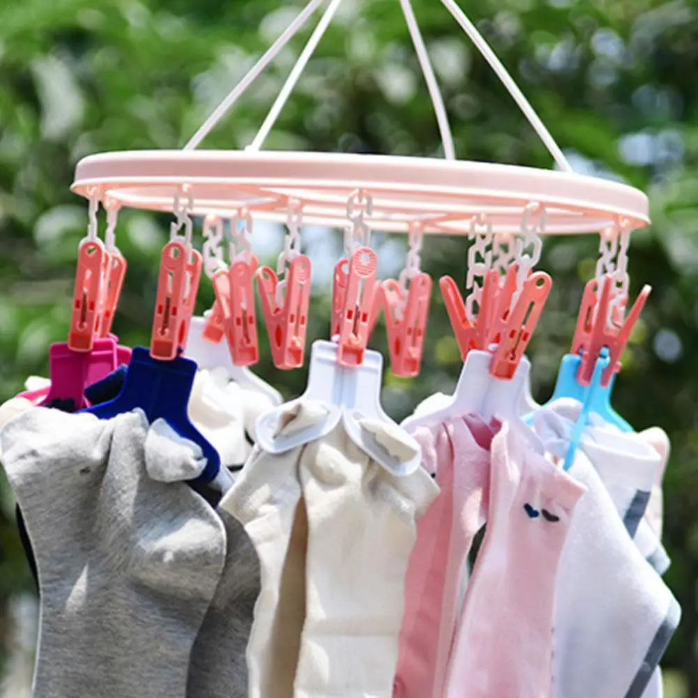 

10PCS/Lot Creative Sock Shaped Socks Clip Windproof Home Random Clips Sorters Organizer Clothes Holders Laundry Color Pins L6S1