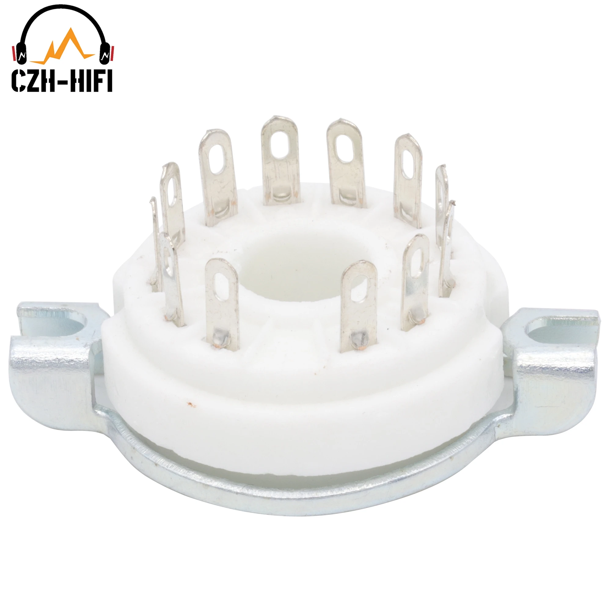 1pc 12pin B12C Ceramic Tube Socket Valve Base Power Lamp Jack for 50CA10,6CA10,6HF5,6C10 6JB5  6GE5 8GU7 8AC9 9MN8 6EA4 Audio (art.: 3920ba85dbdd4) - 3920ba85dbdd4