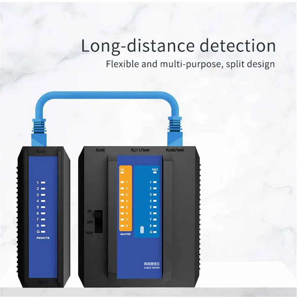 Networking Tool Multifunctional LAN Cable Tester Network Repair Telephone Line Tracker for RJ45/RJ11/RJ12/CAT5/CAT6/CAT7/CAT8