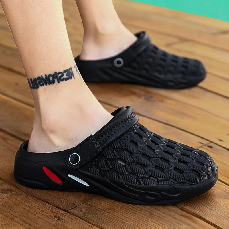 

Hot Sale Brand Clogs Men Sandals Casual Shoes EVA Lightweight Sandles Unisex Colorful Shoes for Summer Beach Plus Size 36-48