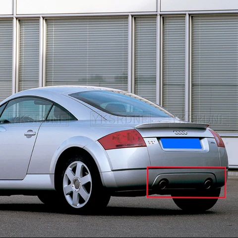 Для Audi TT 8N Sport Coupe кабриолет 2-дверный задний бампер, диффузор, спойлер, защита заднего углеродного волокна 2004 2005 2006