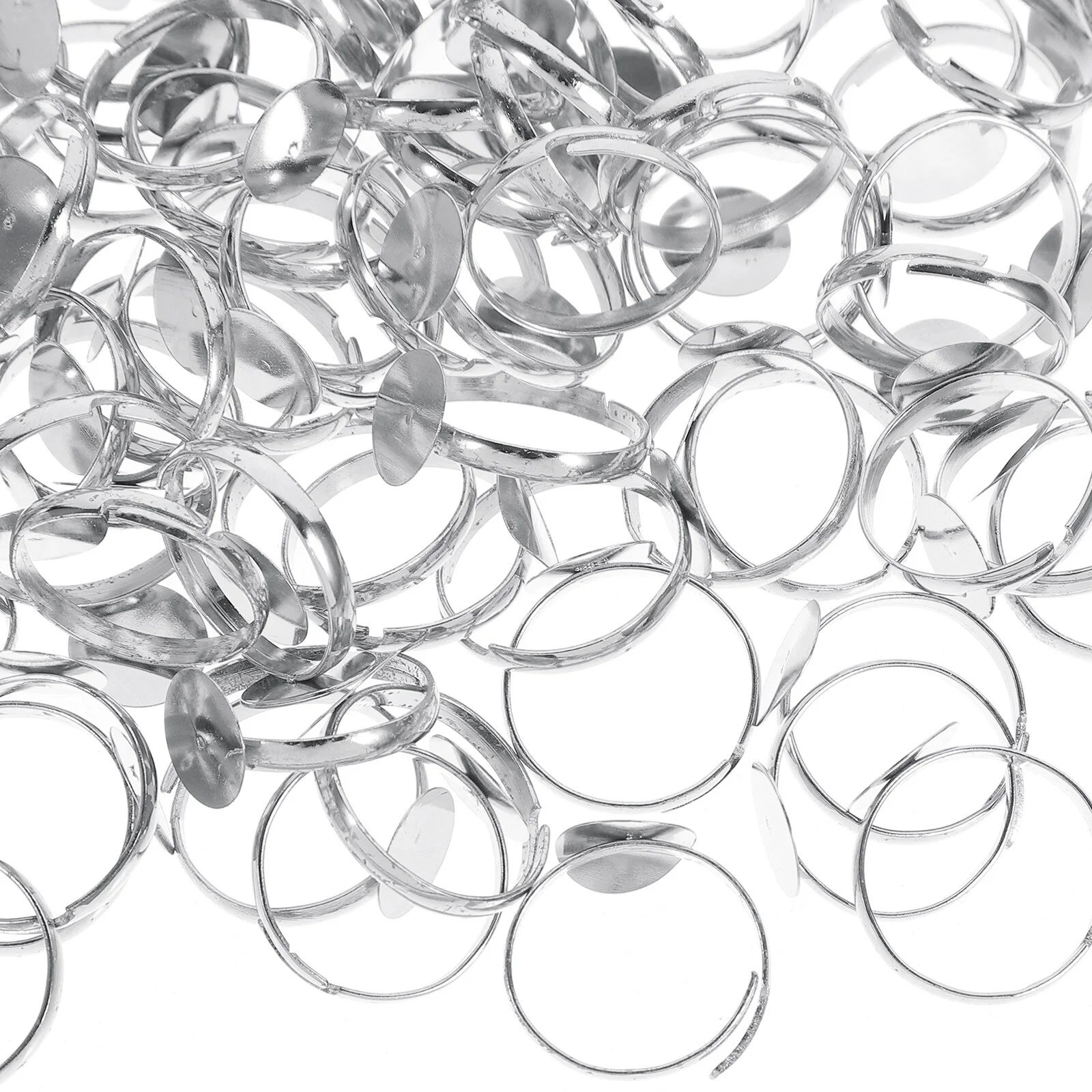 Empty Ring DIY Holder Finger Rings Adjustable Crafts Blank Blanks Jewelry Making