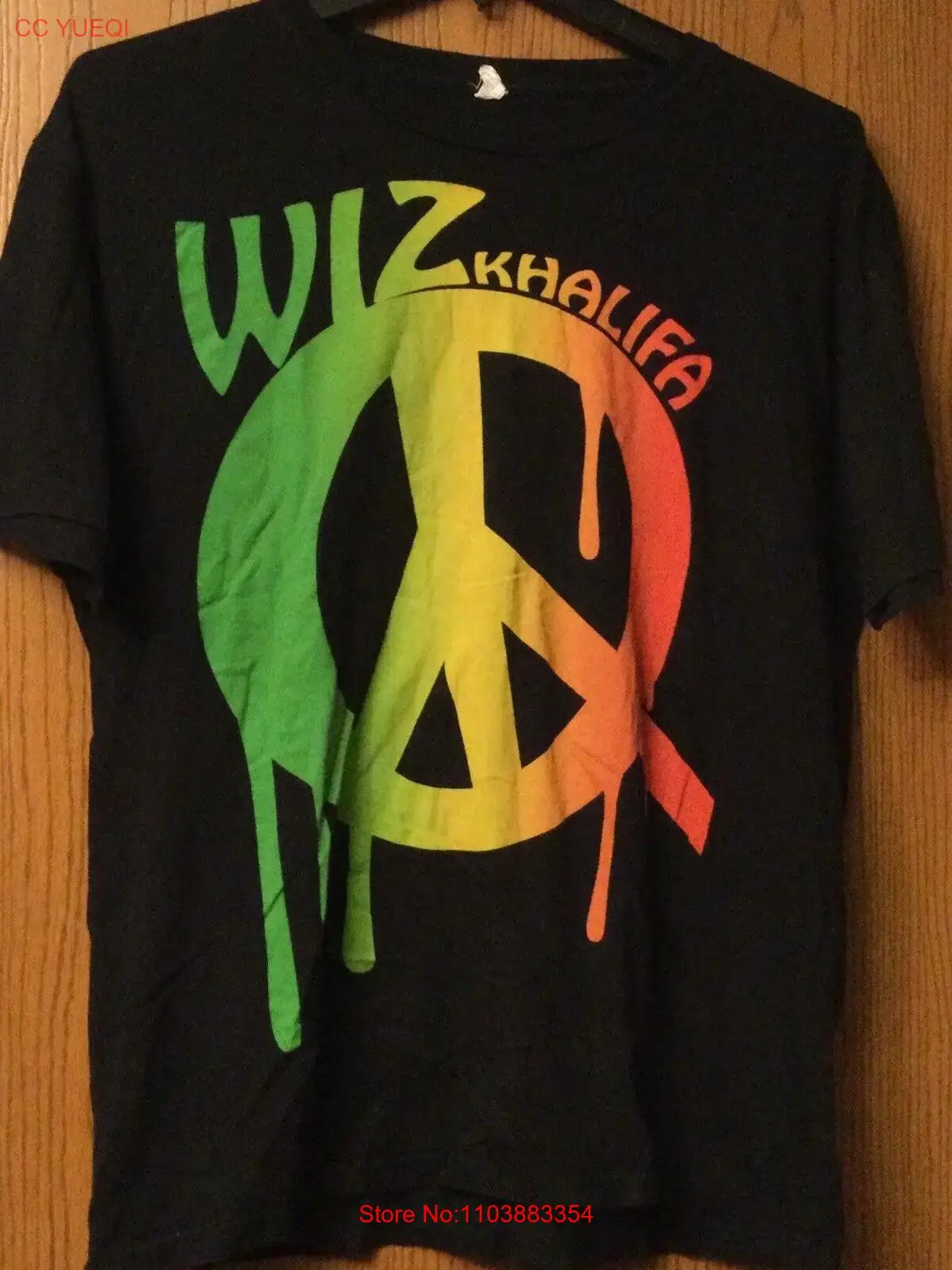 Черная рубашка Wiz Khalifa XL