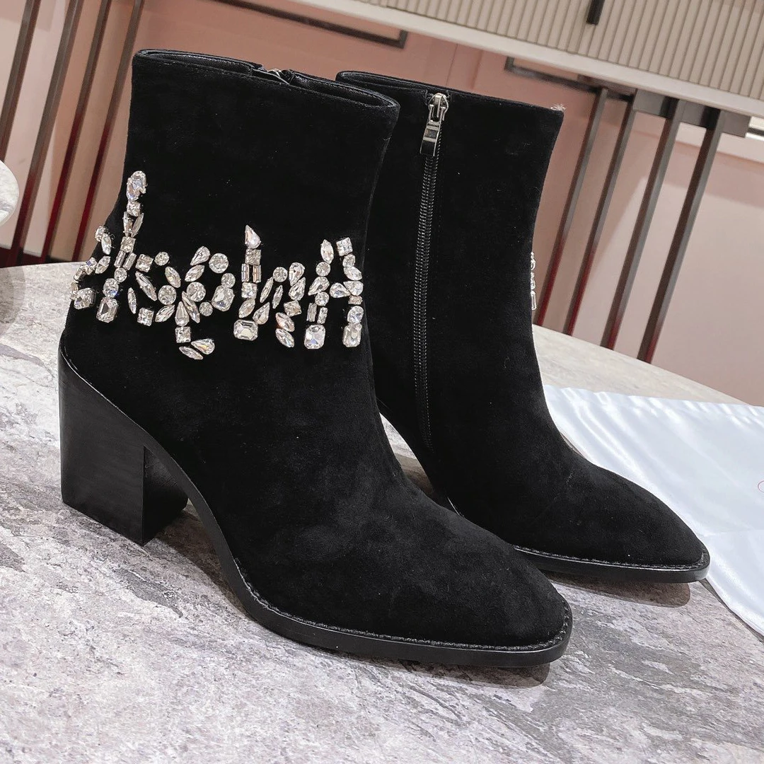 

Top Quality Womens High Heels Luxury Fashion Ladies Crystal Glisten Red Sole Shoes Classic Retro Designer 10cm High heel 0843HJ