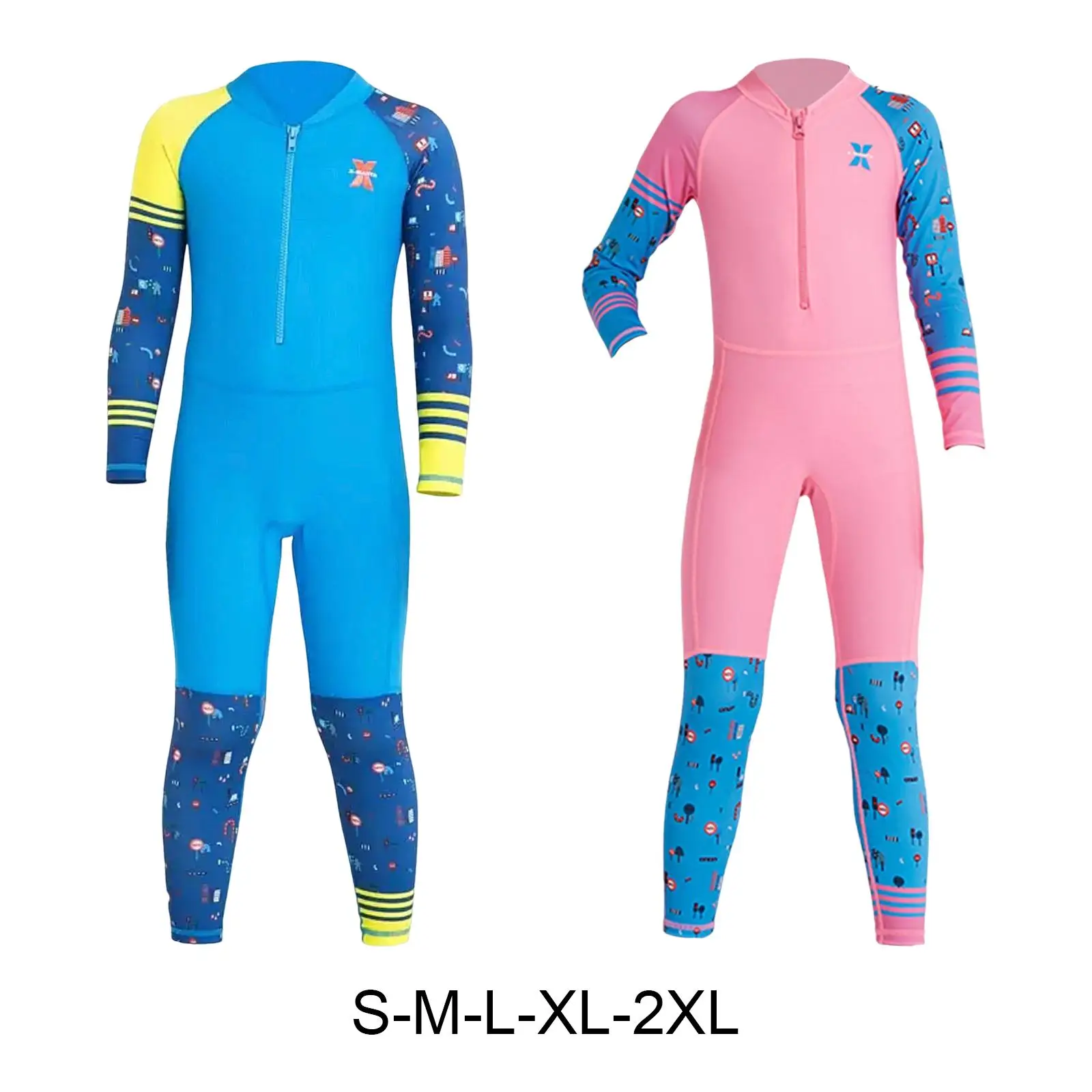 

Kids Wetsuit Diving Swimsuits Quick Drying Waterproof Surfing Thermal Fullsuit for Scuba Snorkeling Water Aerobics Toddler Youth