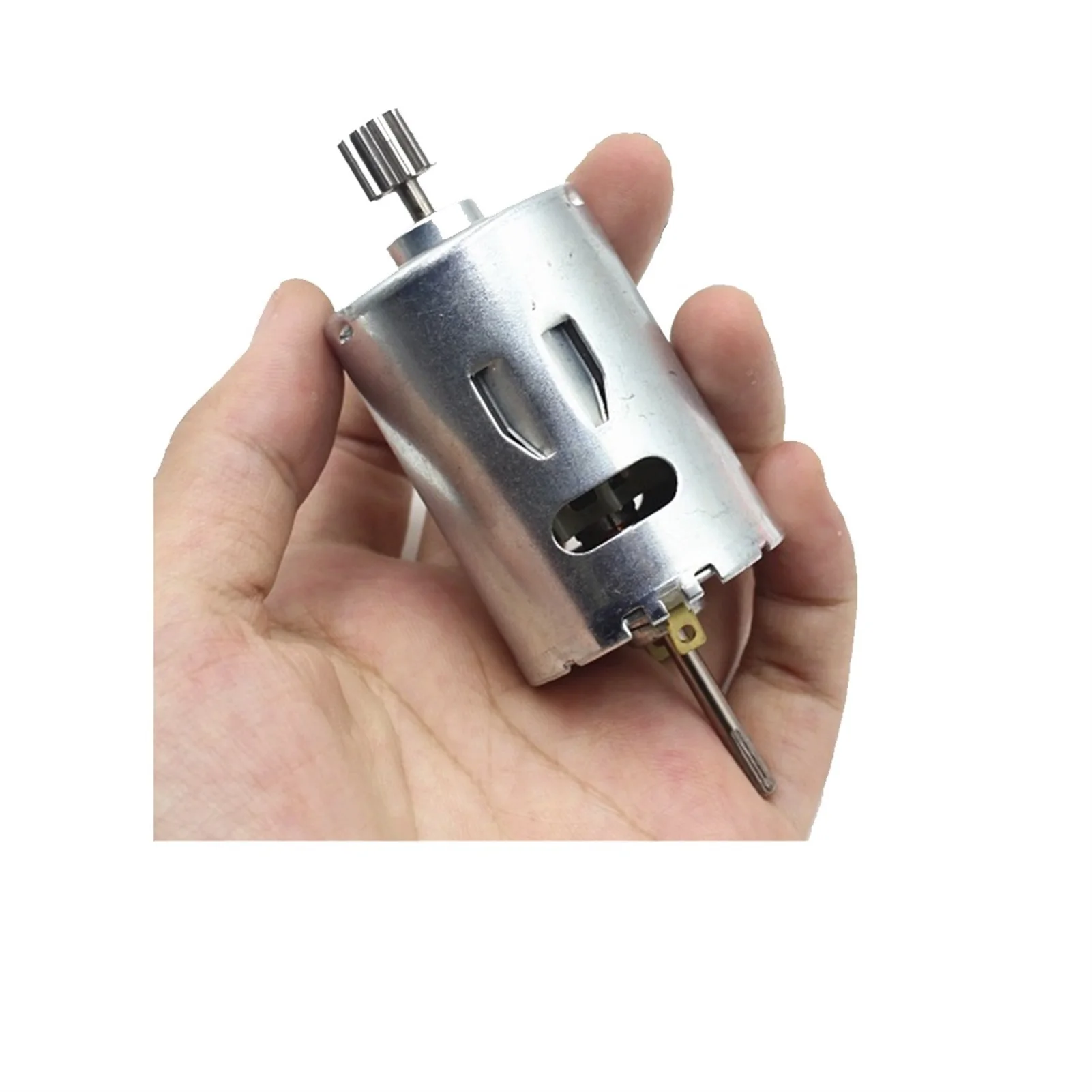 

Electric Toys Double Shaft 540 DC Motor Electric Drill 11 Tooth Gear 18V 18000 RPM Car Modle Vacuum Cleaner DIY Handmade