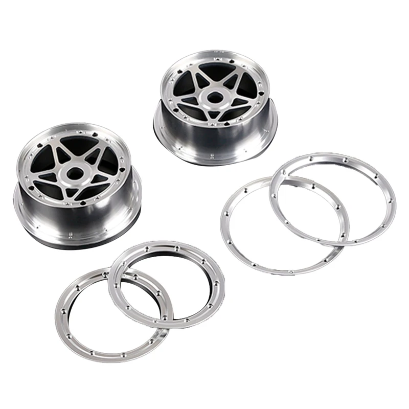 

CNC Metal Front Hub Kit For 1/5 HPI ROFUN ROVAN KM BAJA 5B RC CAR Parts