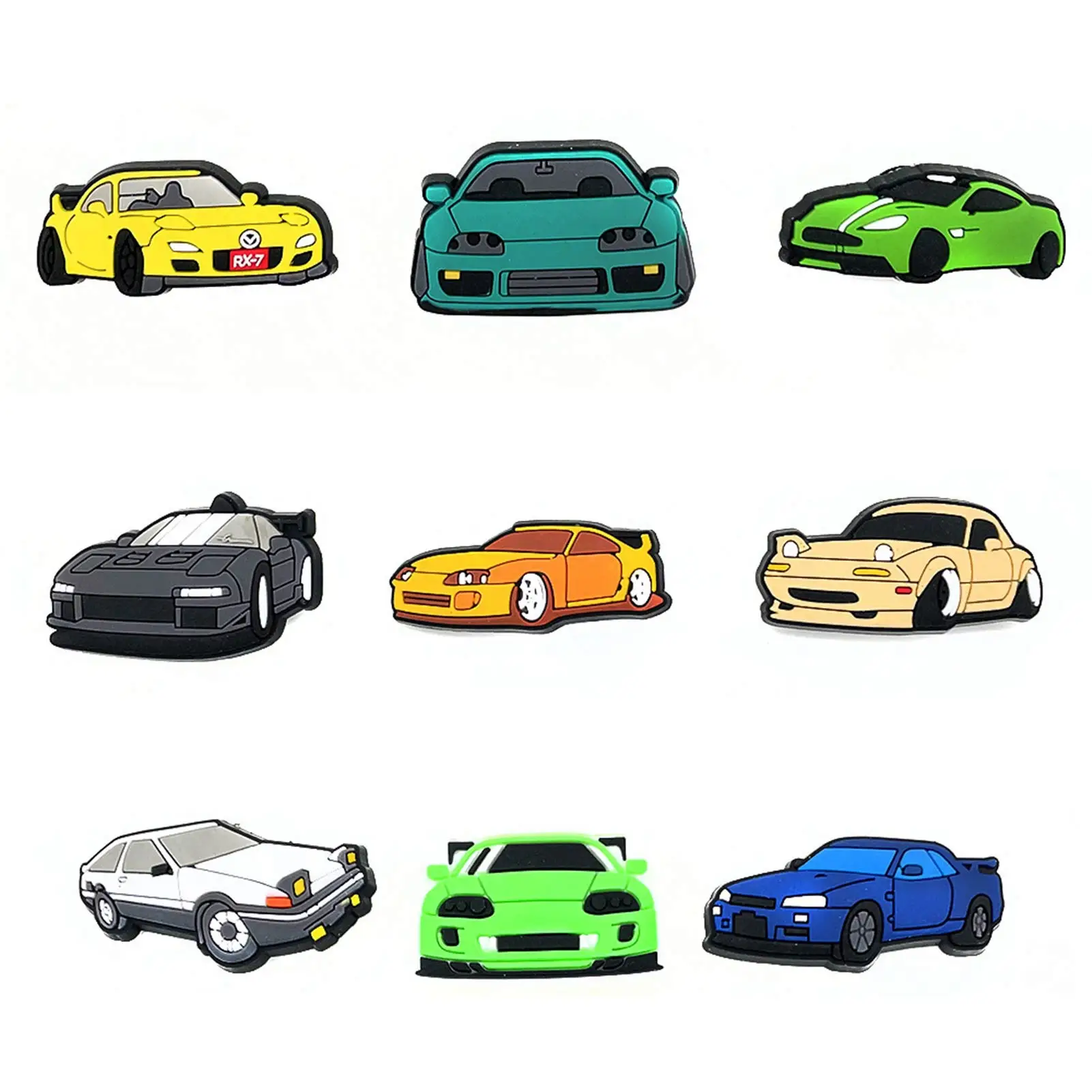 

18Pcs Shoe Charms Packs Lovely Car Shoe Decoration Charms Shoe Accessories For Clog Sandals Shoes Party Decoration And Gift For