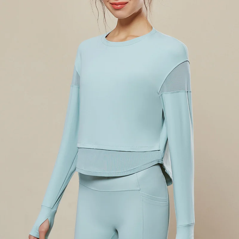 

Женская спортивная одежда с длинным рукавом для занятий спортом