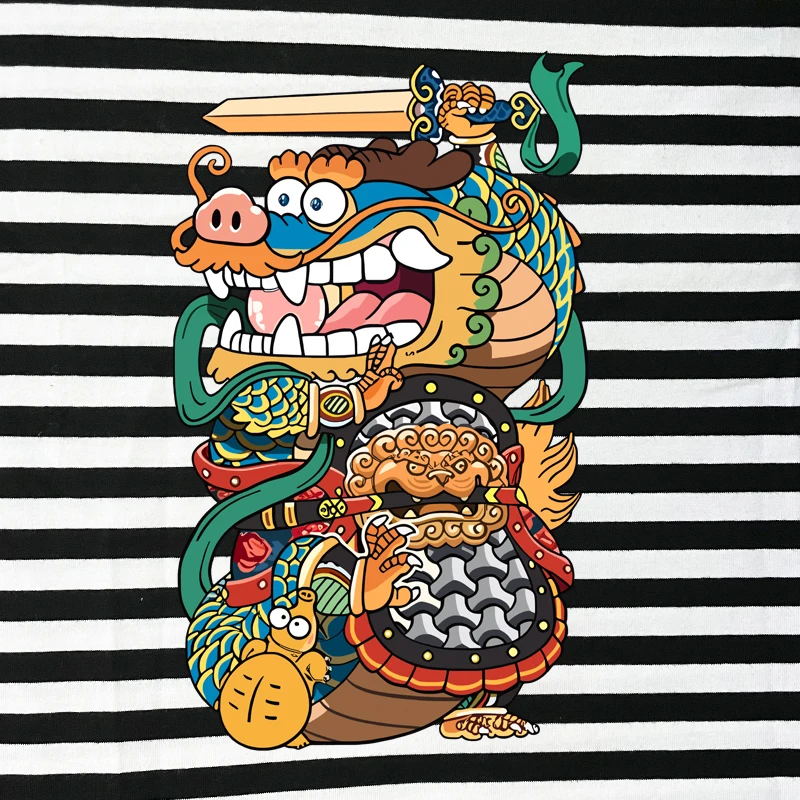 Женская полосатая футболка Break Egg хлопковая летняя с короткими рукавами и круглым