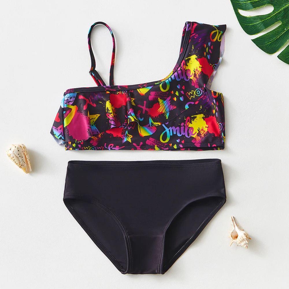 юные девочки kids bekeni Купальник-бикини для девочек 3-12 лет, комплект танкини для маленьких девочек, детские купальники для подростков, детские купальники | AliExpress