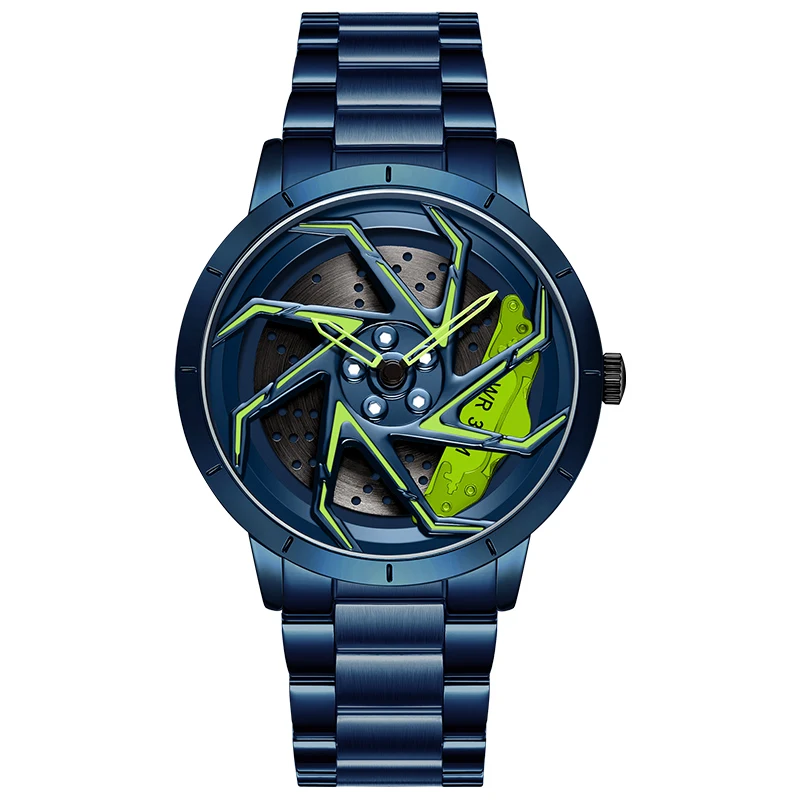 

Men Watches Big Dial Wheel Waterproof 50M Stainless Steel Sport Watches Relogio Masculino