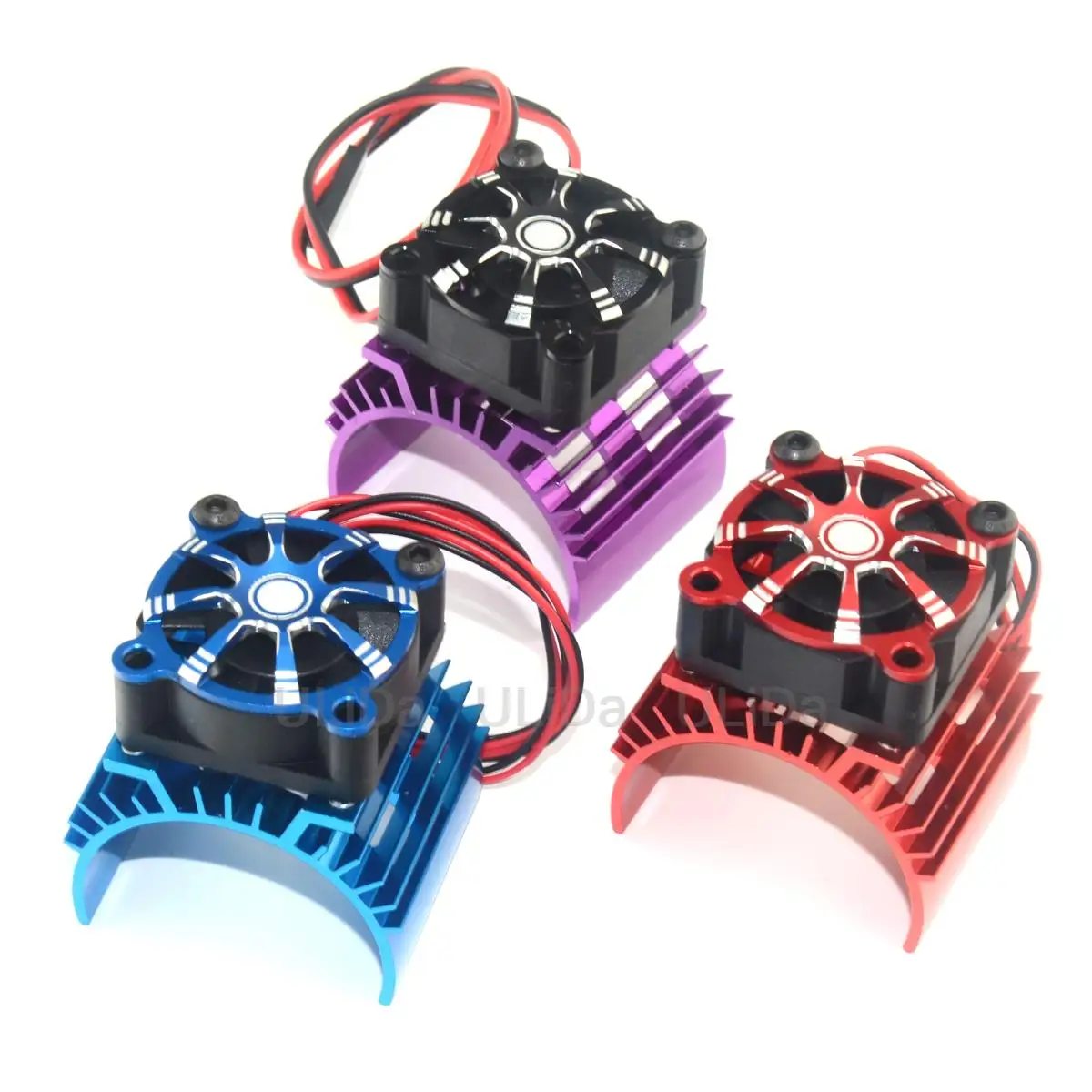 

540 3650 3660 3670 Motor Aluminum Heat Sink Cover w/ Cooling Fan Heatsink Protective Shell For RC Car 1/10 HSP Himoto Redcat