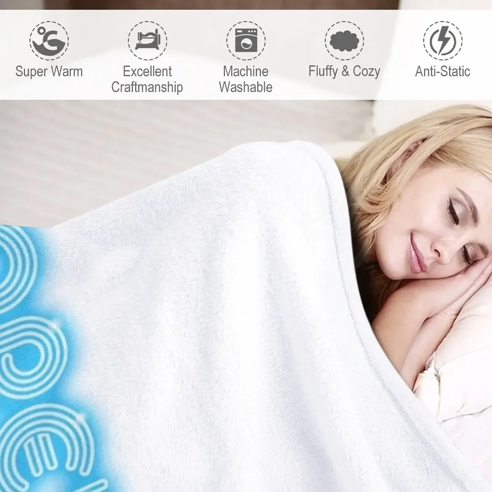 Corey Haim - Neon Effect Throw Blanket Hairy Beach Plaid Blankets