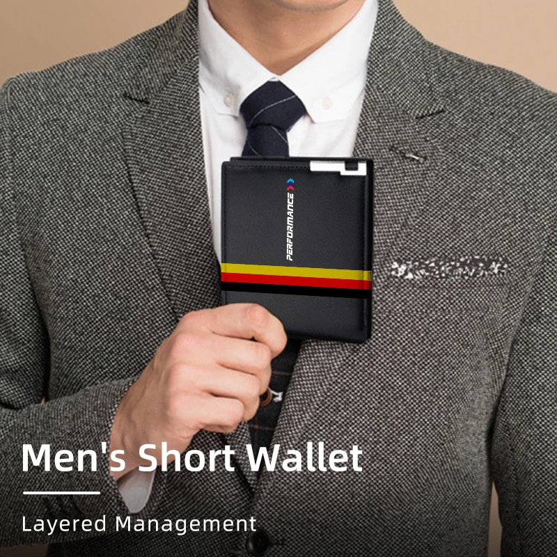 Кожаный кошелек немецкого цвета для BMW E90 E60 E46 E39 F30 F10 E87 X3 X4 X5 X1 G30 G20 M3 M5