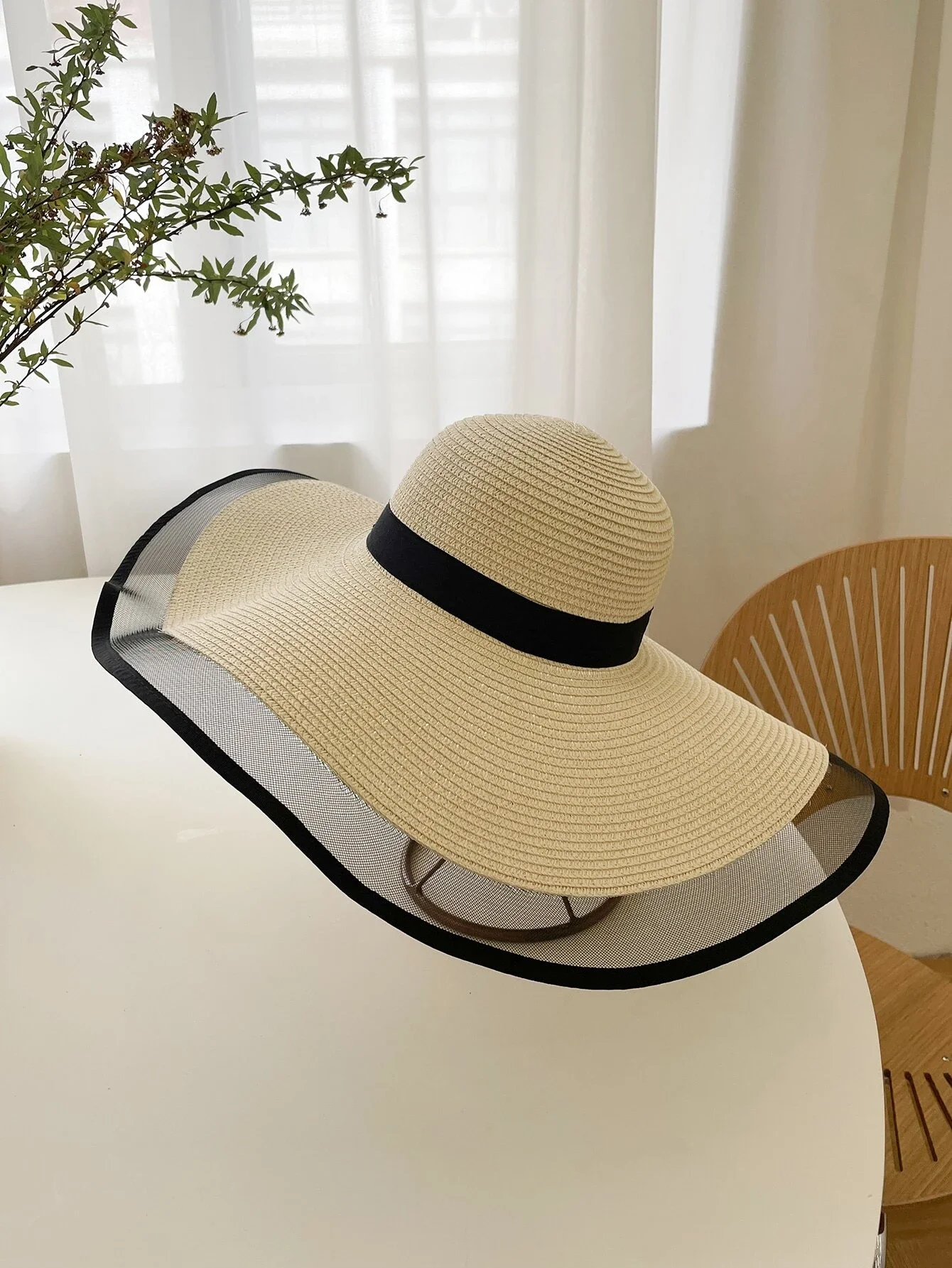 

hat Mesh Panel Straw Hat beach
