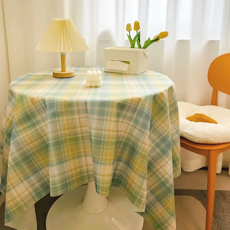 

Flannelette tablecloth ins wind garden small fresh balcony dormitory tablecloth round table tea table cover towel table cloth ar