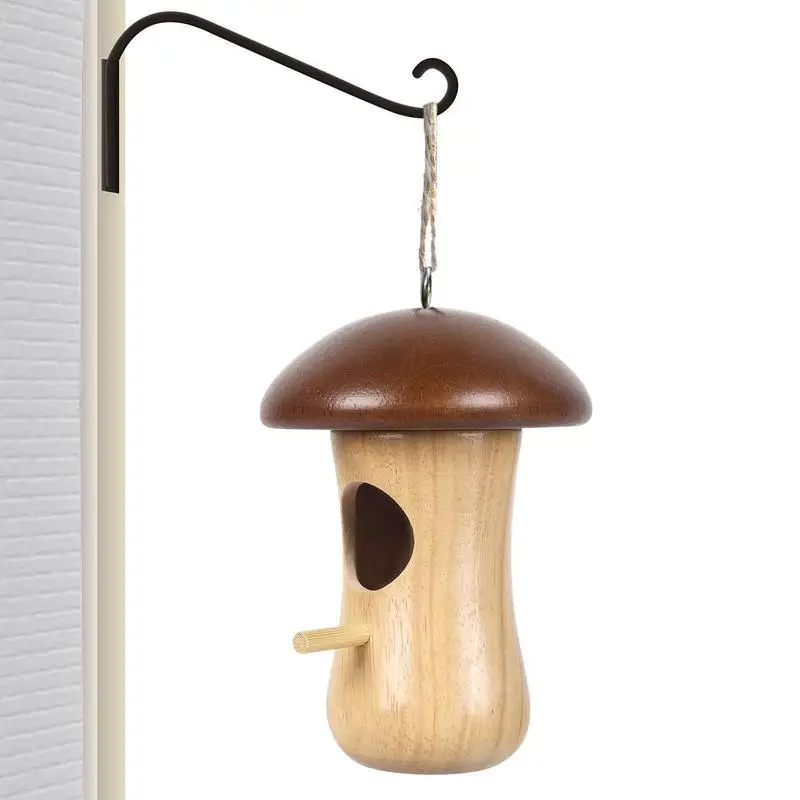 

Hummingbird Nest Hang Bird House Nest For Hummingbird Outdoor Reusable Wooden Hummingbird House Not Easy To Deform Bird Houses
