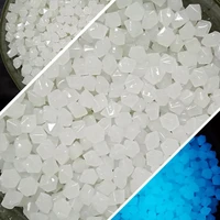 100pcs luminous stone useful mini smooth glow in dark rhombus artificial stone for garden luminous pebble aquarium stone
