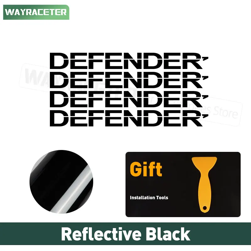 

4 шт. светоотражающие автомобильные шины, сплав, обод, наклейка на колесо для Land Rover Defender 110 90 130 L663 2020 2021 2022 2023 2024, аксессуары