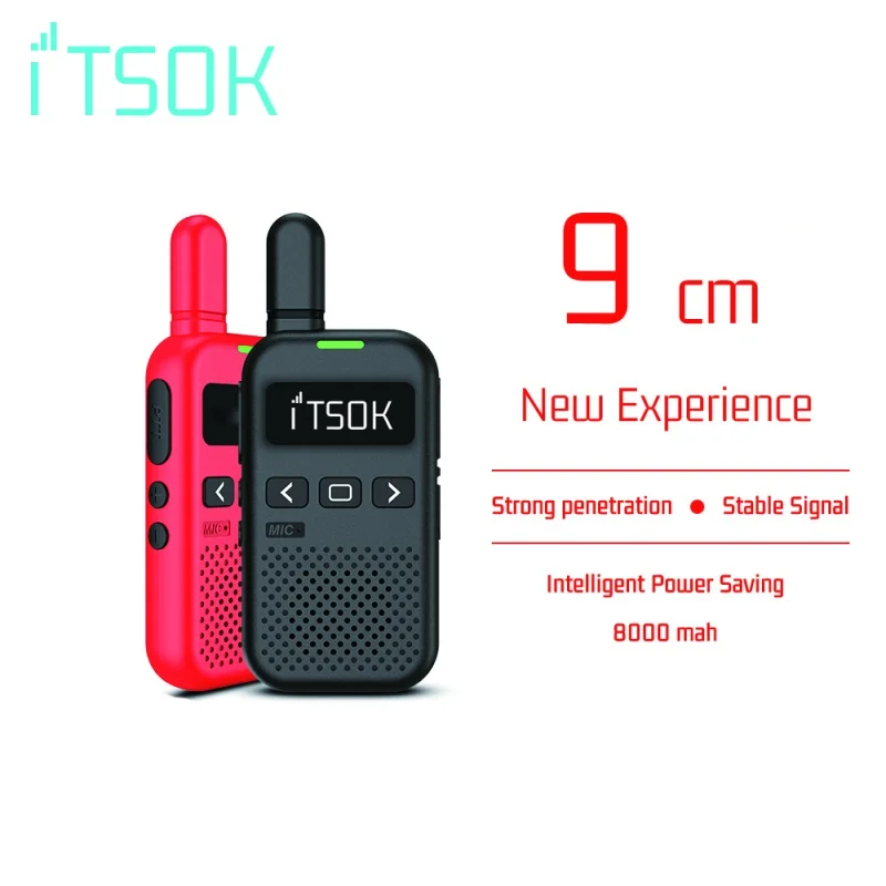 2pcs Mini Toy ITSOK M1 1~5 Km UHF Gifts Tablet Colorful Fuselage Two Way Radio Walkie Talkie Boys enlarge