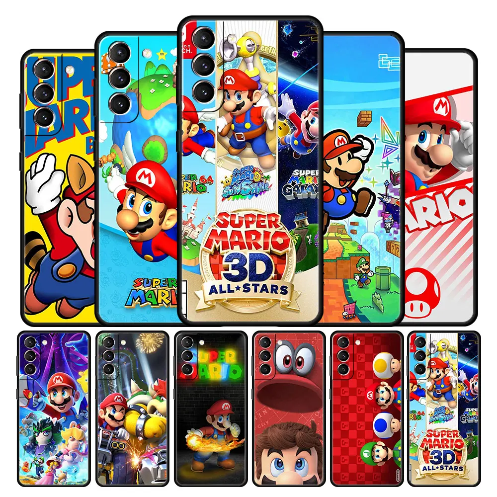 

Case Cover for Samsung Galaxy Note 10 20 8 9 10+ Ultra F12 F22 M30s M11 M22 F23 F41 F42 5G Funda Shell Coque Super Mario Games
