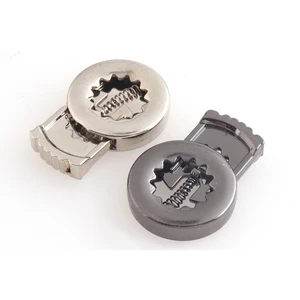 Cord Lock Stopper,Metal Cord Lock Adjuster,Single Hole Toggle cord stopper,Metal Aglets for Rope Lock Buckle Purse Closures