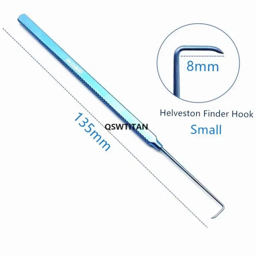 Фото Титановый офтальмологический крючок Helveston Finder Hook крючок для офтальмологической хирургии инструмент №3