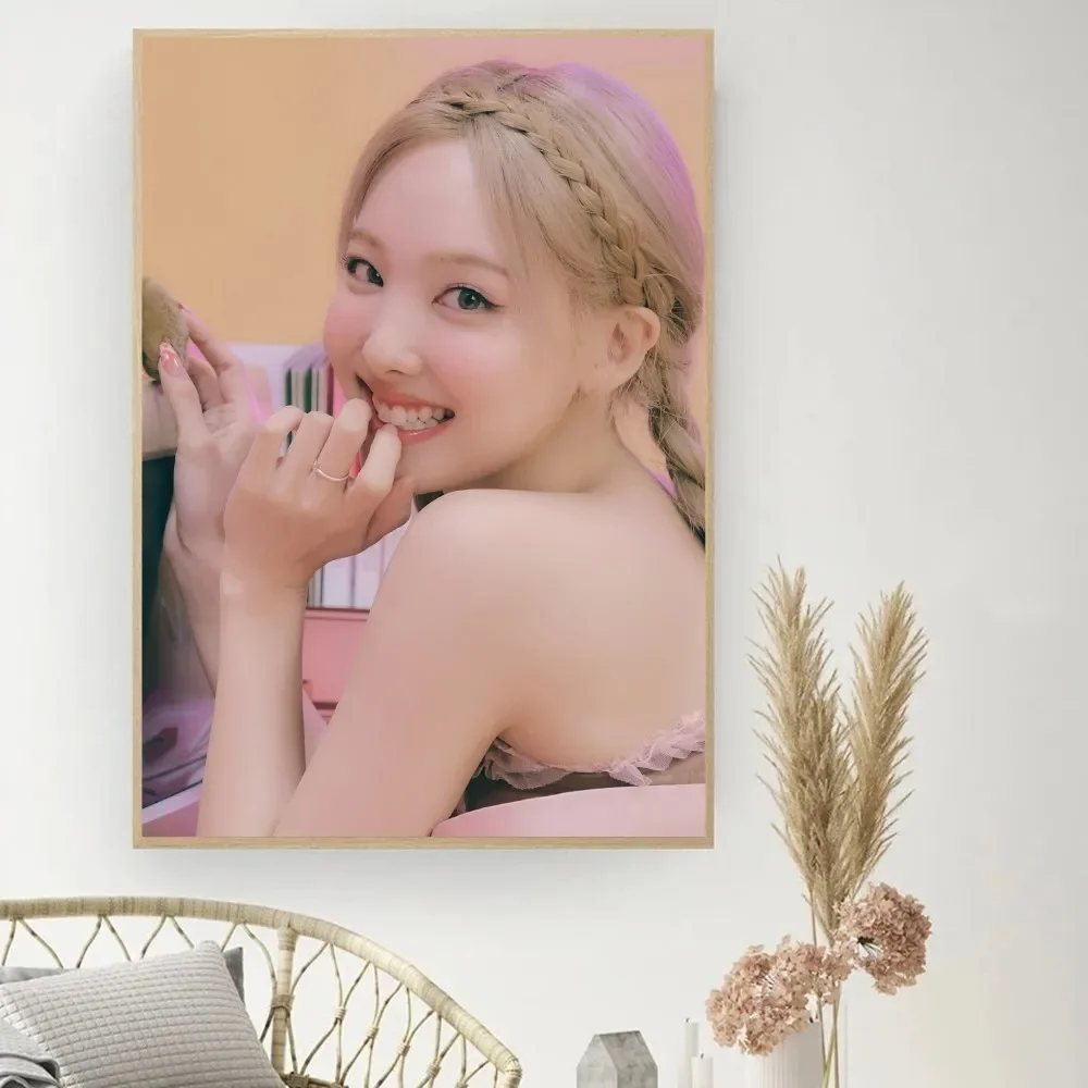 Постер Kpop T-дважды Nayeon сделай сам винтажный кинопостер настенная живопись