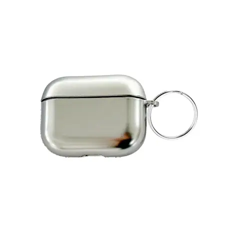 Гальванический чехол для AirPods Pro 3 серебристый из ТПУ